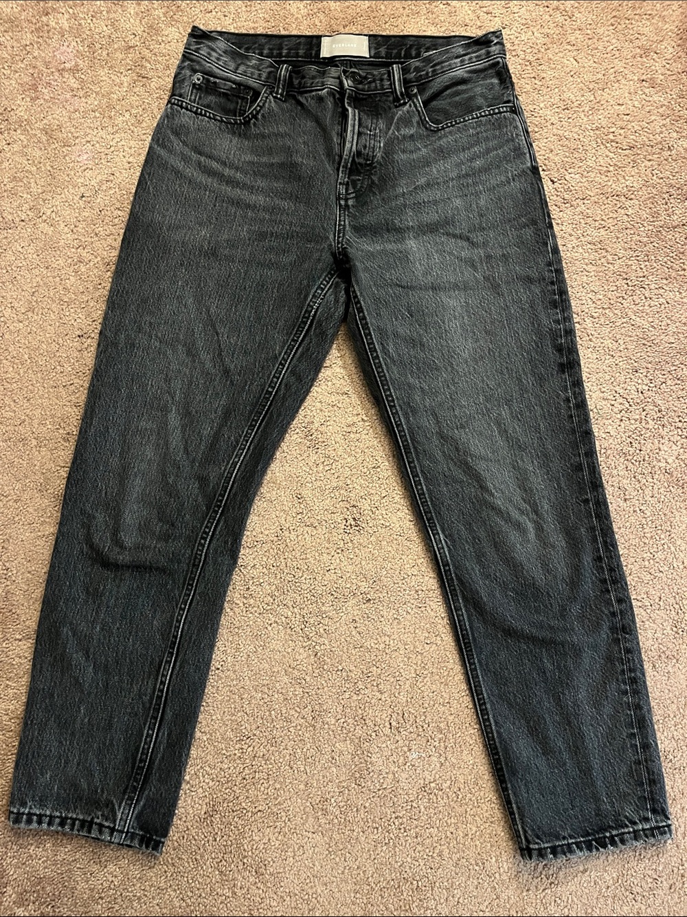 Everlane Black Washed Ankle Jeans